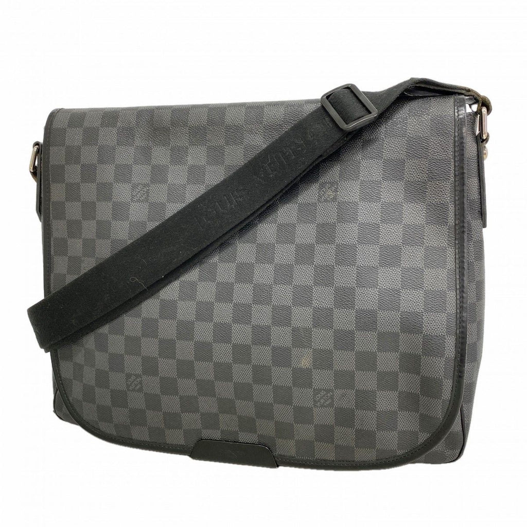 Louis Vuitton Shoulder Bag Damier Graphite Daniel MM Gray Black