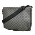 Louis Vuitton Shoulder Bag Damier Graphite Daniel MM Gray Black