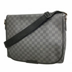 Louis Vuitton Shoulder Bag Damier Graphite Daniel MM Gray Black