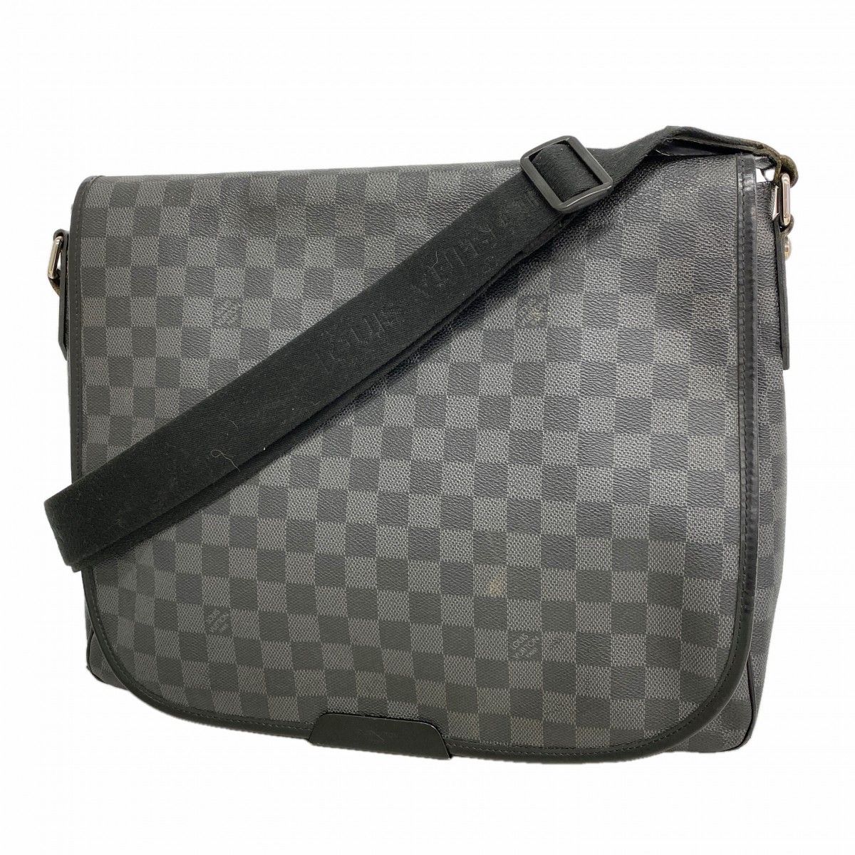 Louis Vuitton Shoulder Bag Damier Graphite Daniel MM Gray Black