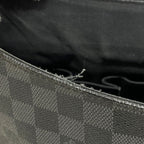 Louis Vuitton Shoulder Bag Damier Graphite Daniel MM Gray Black — view 7