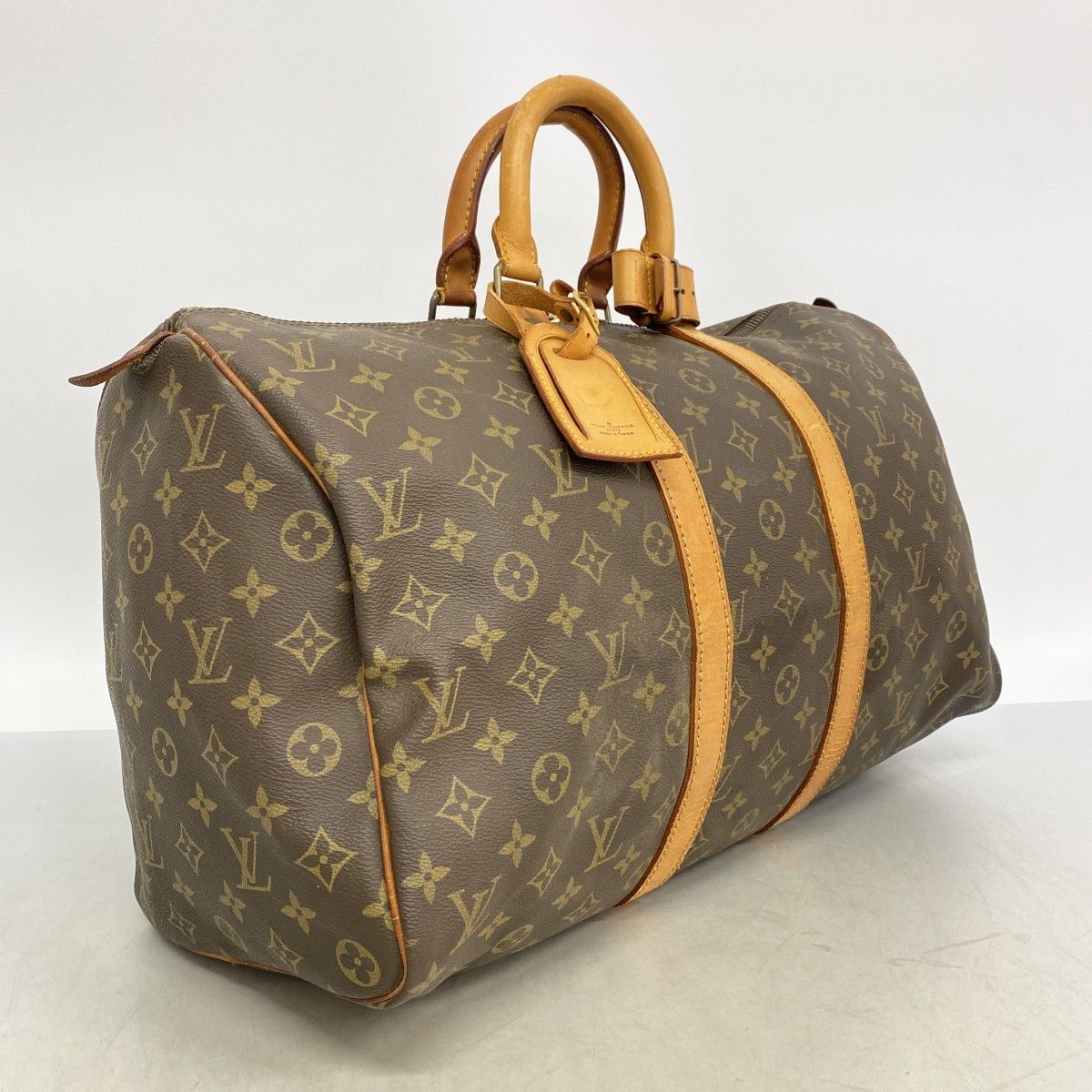 Louis Vuitton Boston Bag Monogram Keepall 45 Brown — view 2
