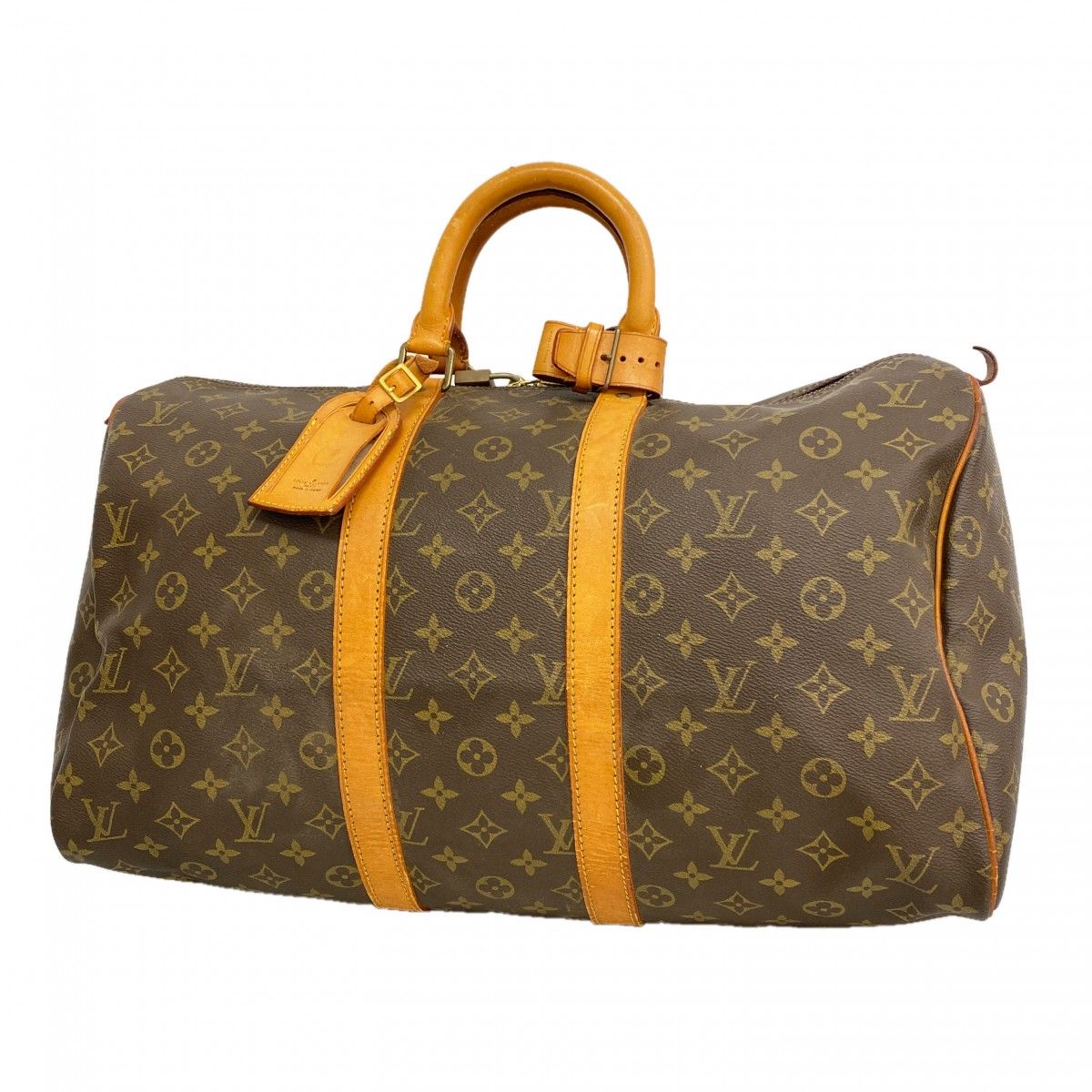 Louis Vuitton Boston Bag Monogram Keepall 45 Brown
