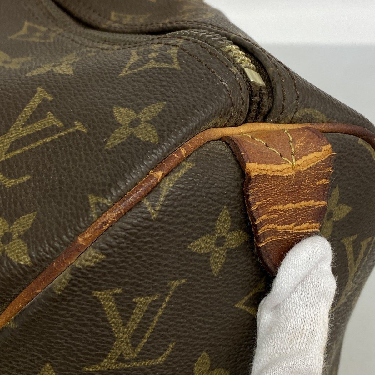 Louis Vuitton Boston Bag Monogram Keepall 45 Brown — view 6