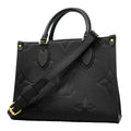 Louis Vuitton Handbag Monogram Empreinte On The Go PM Noir 2-Way