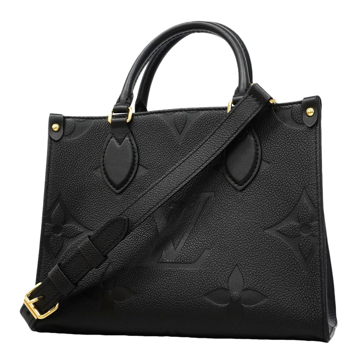 Louis Vuitton Handbag Monogram Empreinte On The Go PM Noir 2-Way