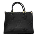 Louis Vuitton Handbag Monogram Empreinte On The Go PM Noir 2-Way — view 8