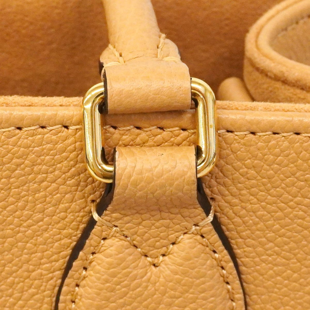 Louis Vuitton Handbag Monogram Empreinte Bicolor On The Go PM Arizona Cream — view 8