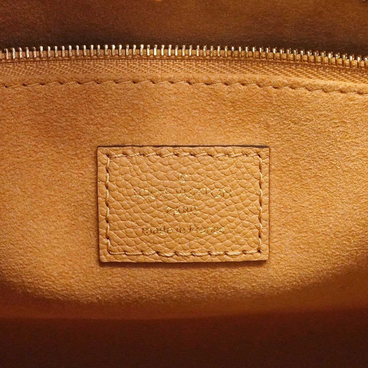 Louis Vuitton Handbag Monogram Empreinte Bicolor On The Go PM Arizona Cream — view 5