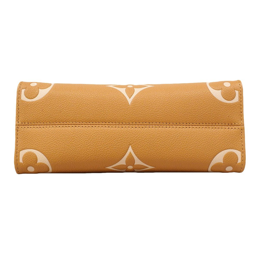 Louis Vuitton Handbag Monogram Empreinte Bicolor On The Go PM Arizona Cream — view 3