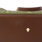 Fendi Tote Zucca Canvas Green Brown Gold 2-Way — view 9