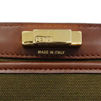 Fendi Tote Zucca Canvas Green Brown Gold 2-Way — view 5