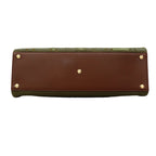 Fendi Tote Zucca Canvas Green Brown Gold 2-Way — view 3