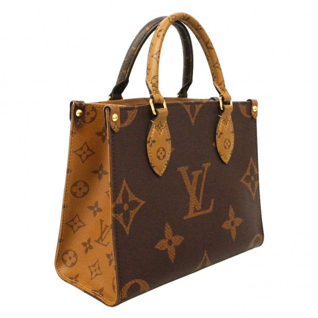 Louis Vuitton Handbag Monogram Giant Reverse On The Go PM Brown 2-Way — view 2