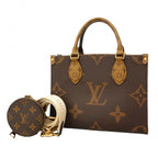 Louis Vuitton Handbag Monogram Giant Reverse On The Go PM Brown 2-Way