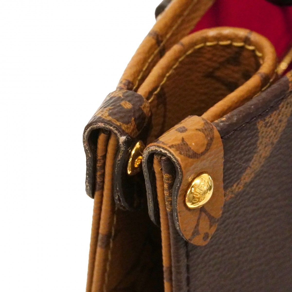 Louis Vuitton Handbag Monogram Giant Reverse On The Go PM Brown 2-Way — view 6