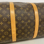 Louis Vuitton Boston Bag Monogram Keepall Bandouliere 60 Brown — view 7