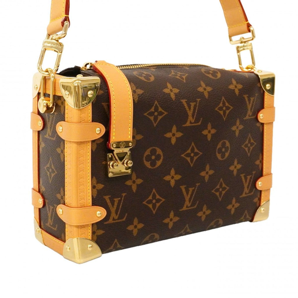 Louis Vuitton Handbag Monogram Side Trunk MM Brown 2-Way — view 2