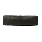 Chanel Shoulder Bag Quilted Lambskin Black Gold — view 3