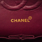 Chanel Shoulder Bag Quilted Lambskin Black Gold — view 5
