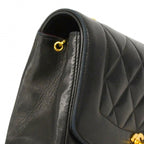 Chanel Shoulder Bag Diana Lambskin Black Gold — view 6