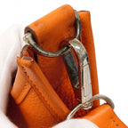 Hermes Shoulder Bag Evelyne Taurillon Clemence Orange Silver — view 9