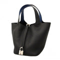 Hermes Handbag Picotin Lock Eclat PM Taurillon Clemence Blue Nuit Thailand