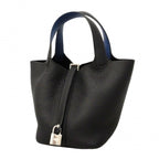 Hermes Handbag Picotin Lock Eclat PM Taurillon Clemence Blue Nuit Thailand