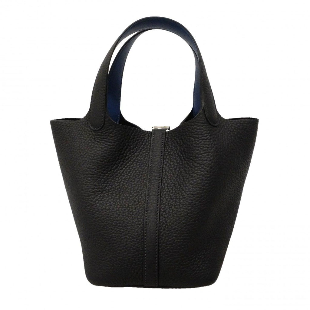 Hermes Handbag Picotin Lock Eclat PM Taurillon Clemence Blue Nuit Thailand — view 7
