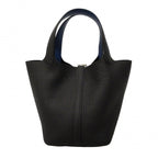Hermes Handbag Picotin Lock Eclat PM Taurillon Clemence Blue Nuit Thailand — view 7