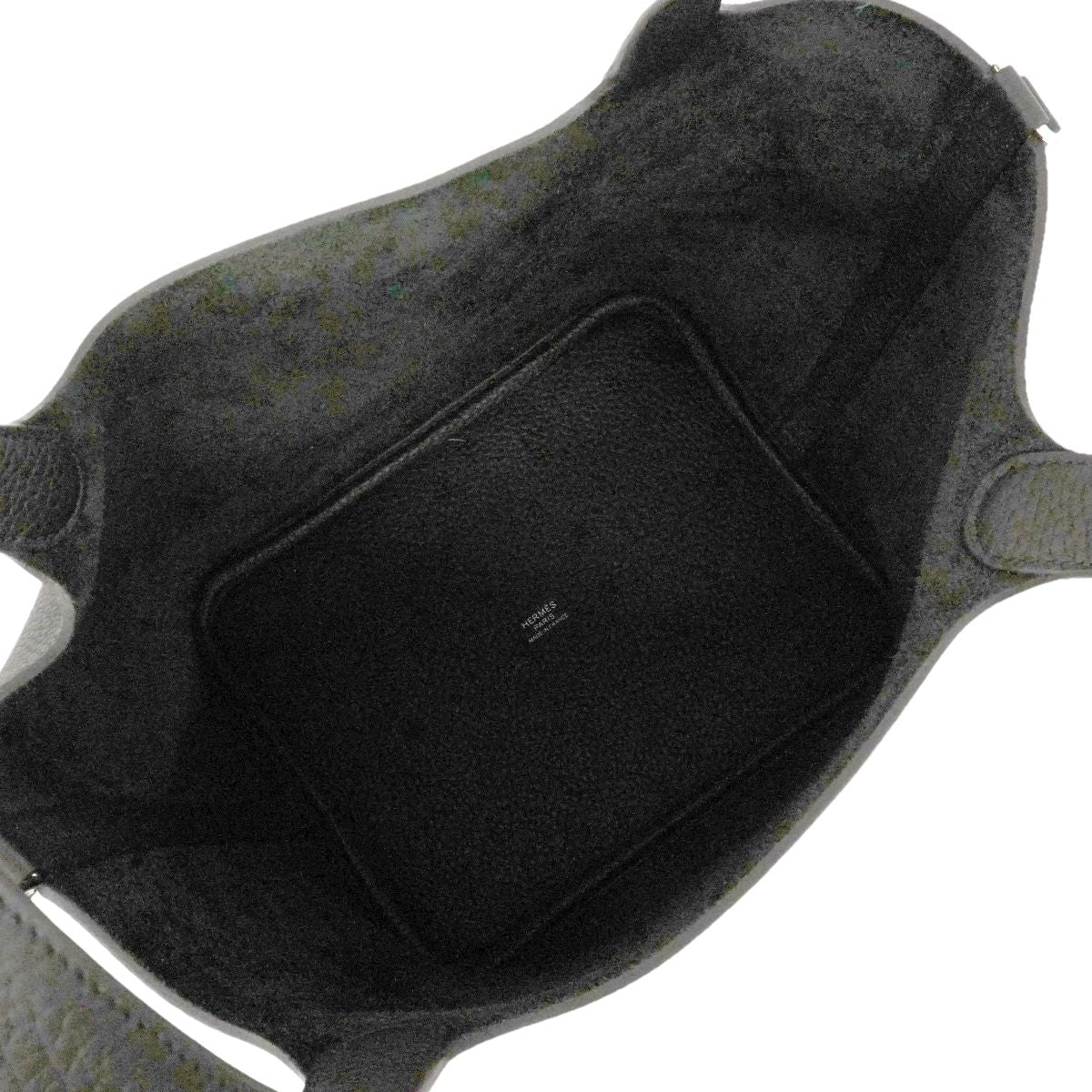 Hermes Handbag Picotin Lock MM Taurillon Clemence Black Silver — view 4
