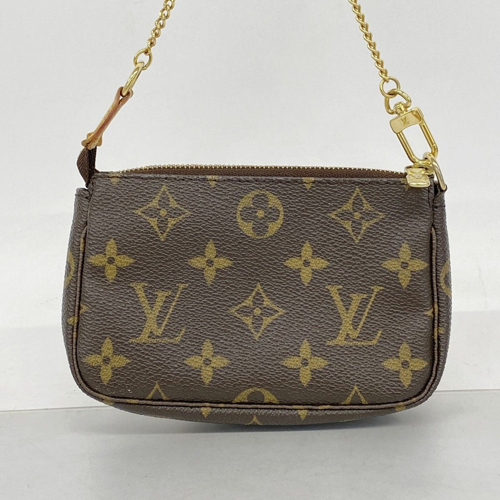 Louis Vuitton Pouch Monogram Mini Pochette Brown — view 8