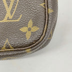 Louis Vuitton Pouch Monogram Mini Pochette Brown — view 6