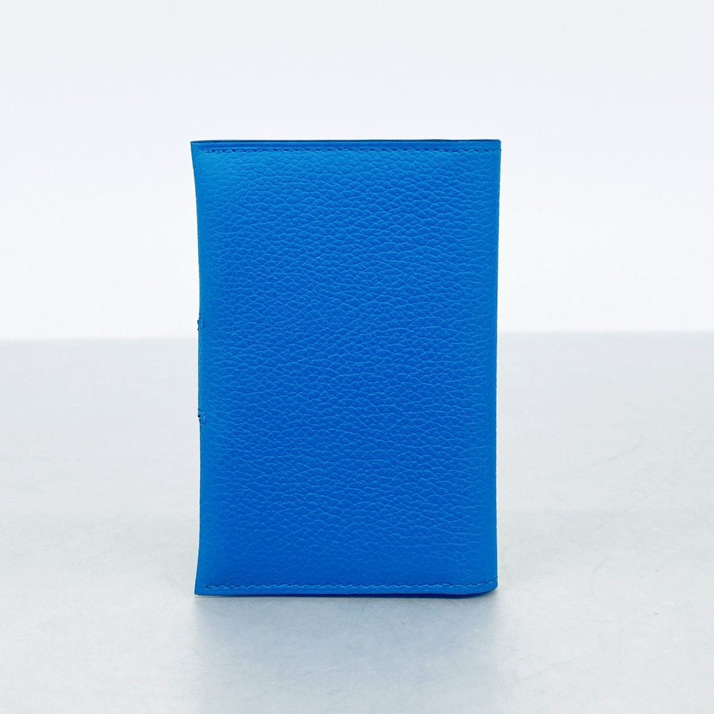 Hermes Card Case Color New Blue Hydra Silver — view 5