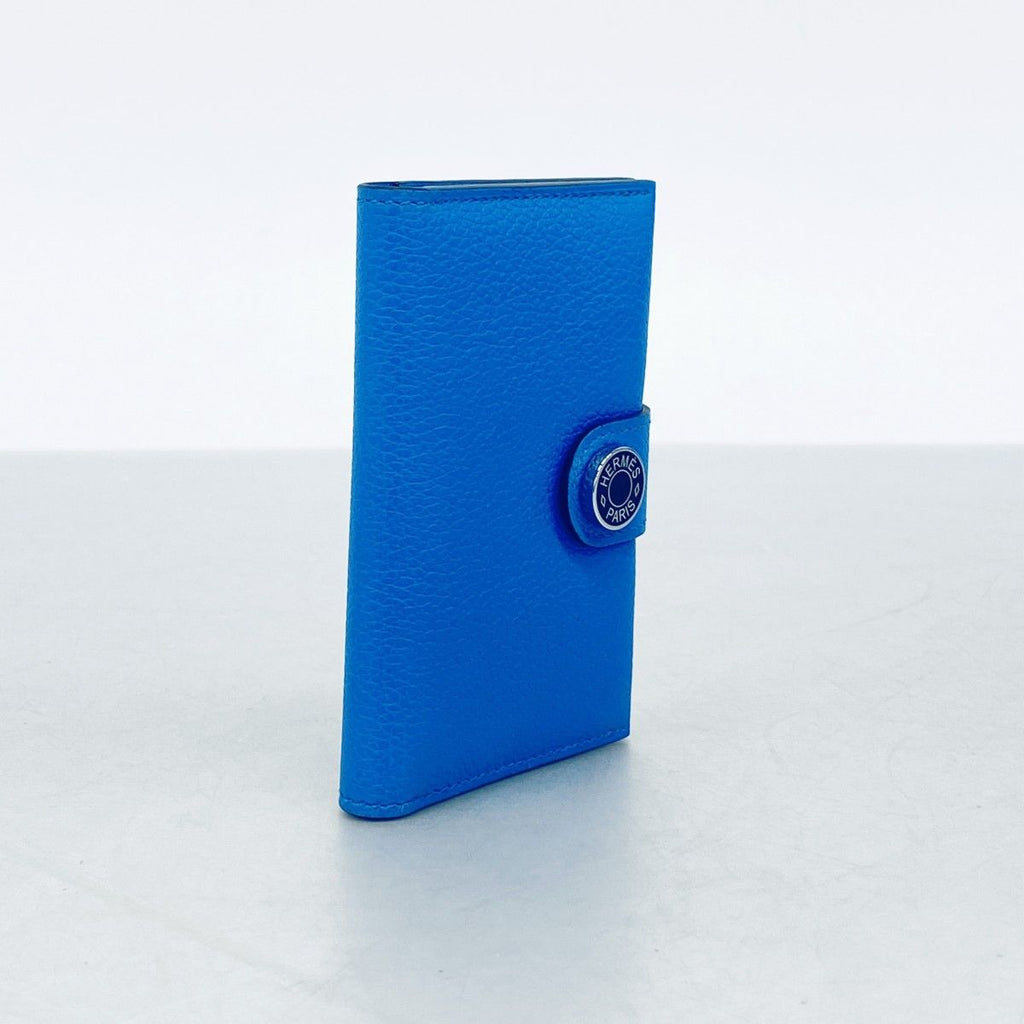 Hermes Card Case Color New Blue Hydra Silver — view 2