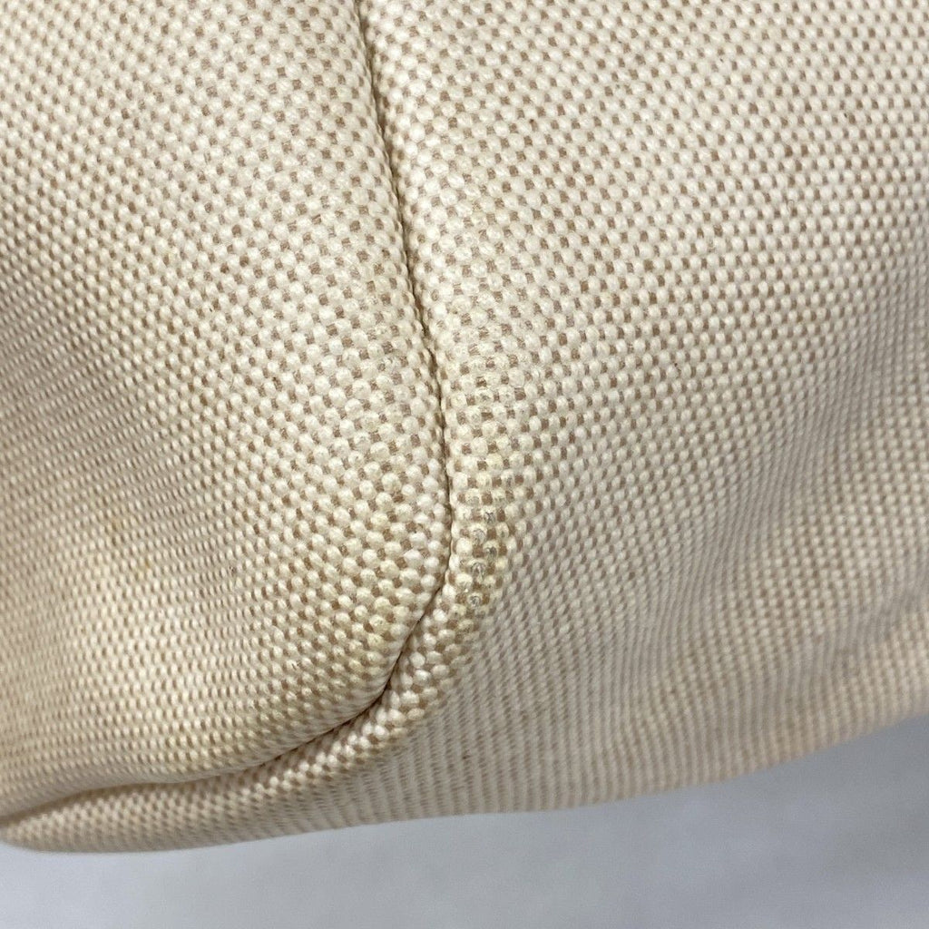 Hermes Handbag Herbag MM Toile Ash Natural Silver 2-Way — view 6