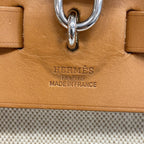 Hermes Handbag Herbag MM Toile Ash Natural Silver 2-Way — view 5