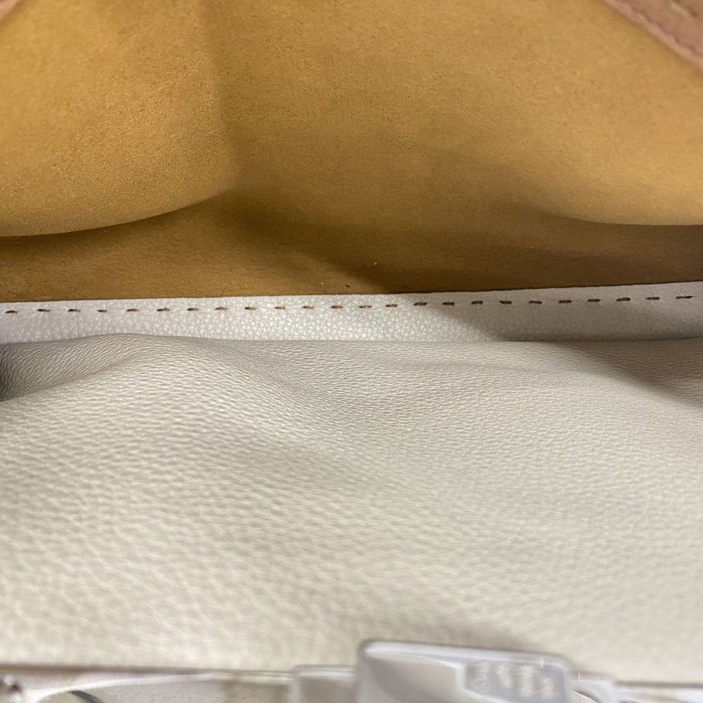 Fendi Handbag Selleria Peekaboo Leather Brown Silver 2-Way — view 5
