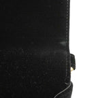 Chanel Handbag Quilted Velour Black Champagne Gold — view 7