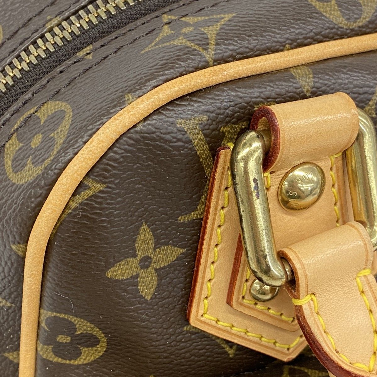 Louis Vuitton Handbag Monogram Manhattan PM Brown — view 7