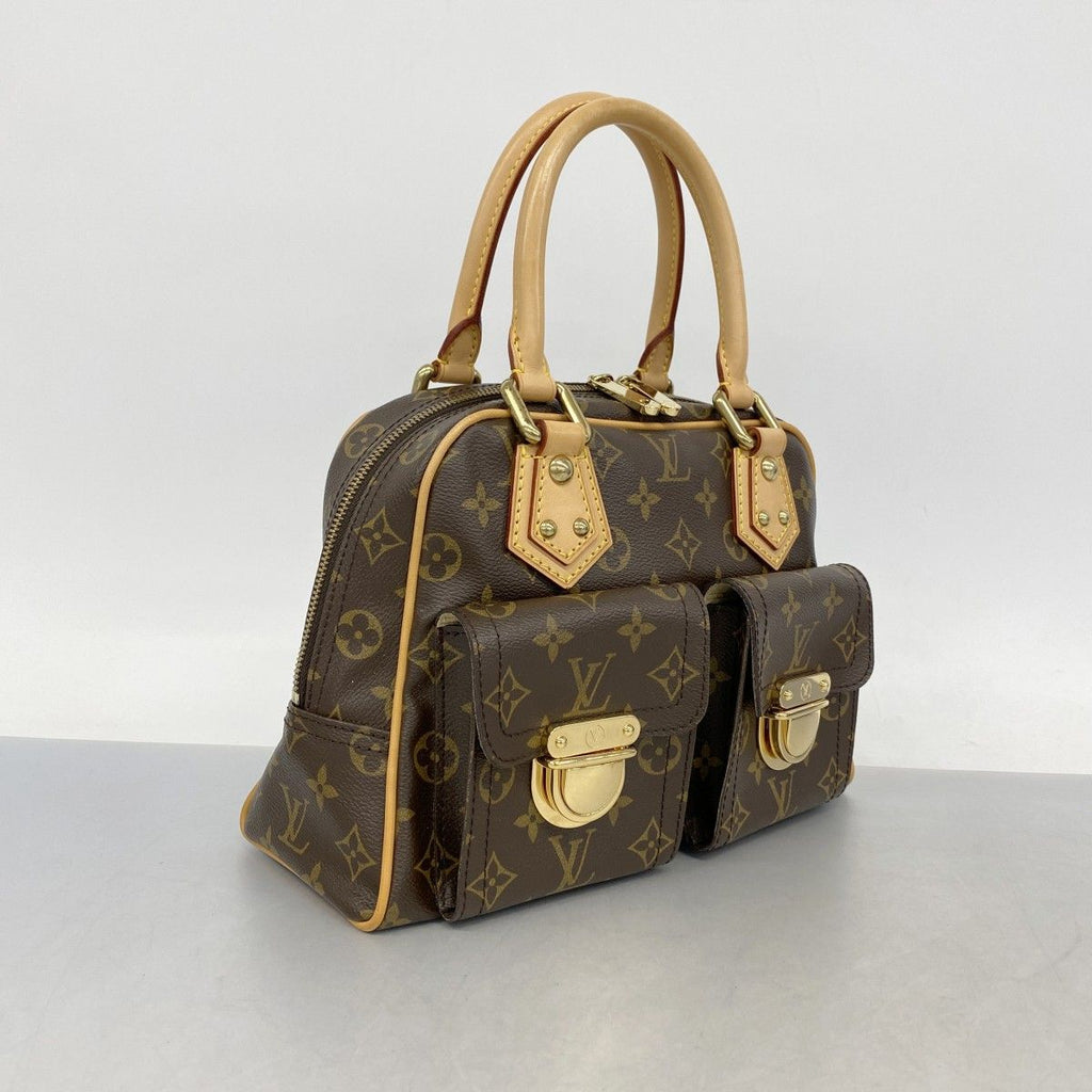 Louis Vuitton Handbag Monogram Manhattan PM Brown — view 2