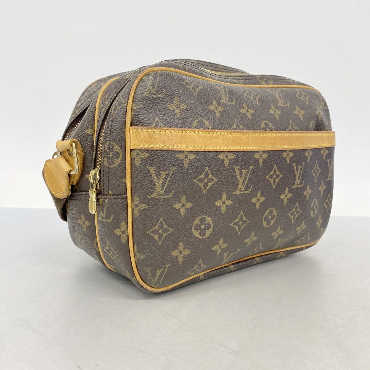 Louis Vuitton Shoulder Bag Monogram Reporter PM Brown — view 2