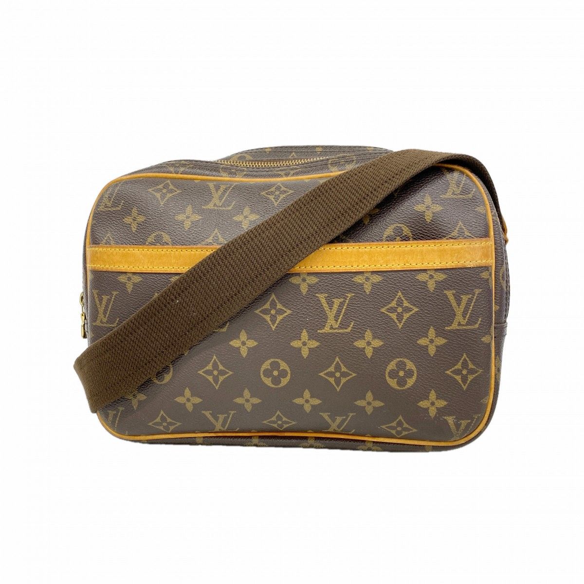 Louis Vuitton Shoulder Bag Monogram Reporter PM Brown