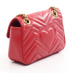 Gucci Shoulder Bag GG Marmont Red Leather — view 2