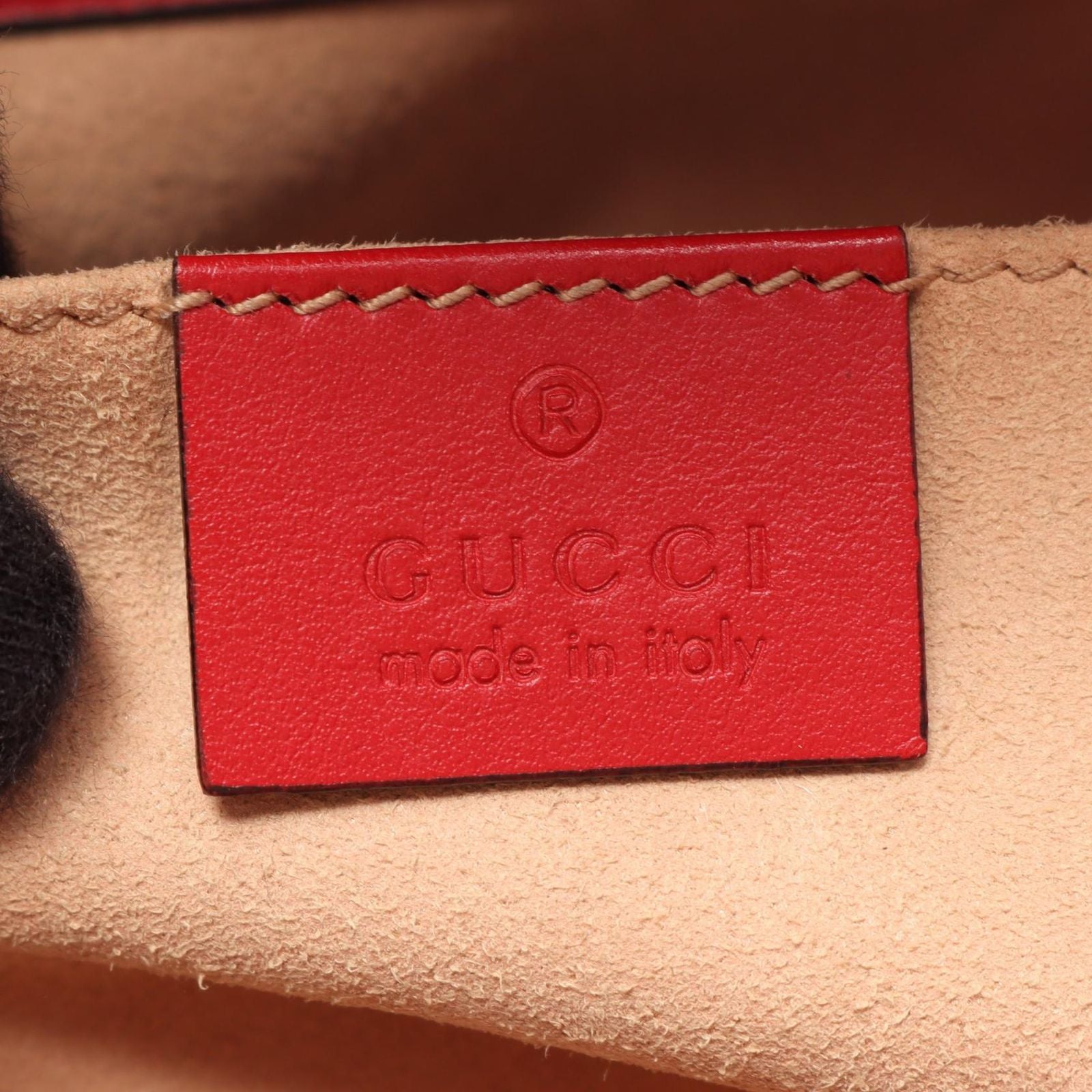 Gucci Shoulder Bag GG Marmont Red Leather — view 4