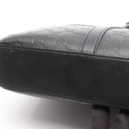 Gucci Briefcase Guccissima 2-Way Black Leather — view 6