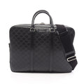 Gucci Briefcase Guccissima 2-Way Black Leather