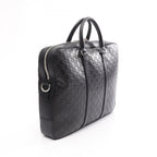 Gucci Briefcase Guccissima 2-Way Black Leather — view 2