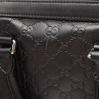 Gucci Briefcase Guccissima 2-Way Black Leather — view 8