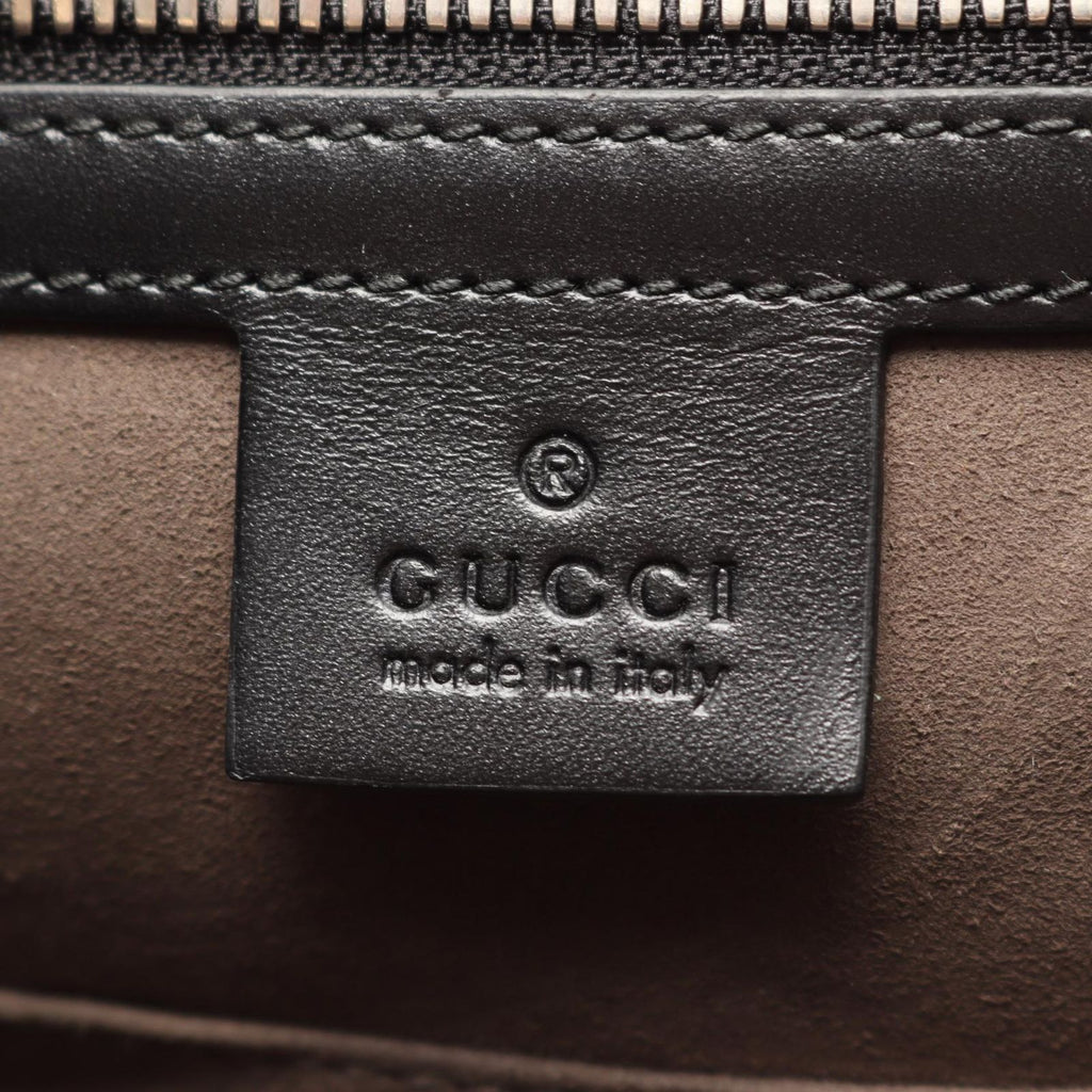 Gucci Briefcase Guccissima 2-Way Black Leather — view 4
